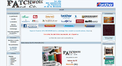 Desktop Screenshot of patchworkandco.fr
