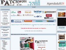 Tablet Screenshot of patchworkandco.fr